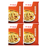 千味央厨香脆藕条油炸西餐粗细莲藕条冷冻小吃速食半成品1000g*4袋