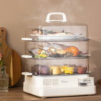 美的(Midea) 电蒸锅 22L [三层不锈钢蒸架] ZGC322301
