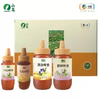 山萃(SUNDRY) 荆条蜜+枸杞蜜+龙眼蜜+椴树成熟蜜 田园蜜语蜂蜜礼盒1500g