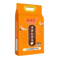 北大荒 清香丝苗米5kg 长粒大米真空装现磨新米