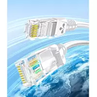 山泽 超五类网线 CAT5e类高速千兆网线 1米 工程/宽带电脑家用连接跳线贝吉色 ZW-01