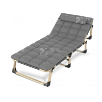 臻远 ZY4073128折叠午休床躺椅办公室单人午睡床行军床折叠椅陪护床 四角68CM含珍珠棉垫