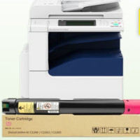 得印施乐C2260粉盒红色适用四代施乐