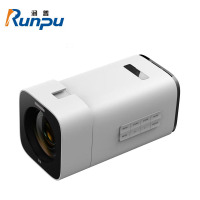 润普Runpu RP-JXS20W-4K 4K 枪机式变焦摄像机 60FPS 20x变焦麦克风摄像2合1 远程遥控 白色