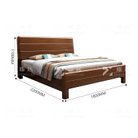 臻远 ZY4031126 实木床宿舍家具 1.8米双人床