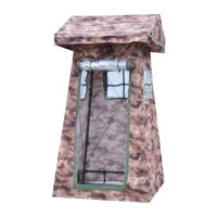 桦潜虎岗亭帐篷迷彩岗哨单人帐篷带门帘 荒漠数码1.2*1.2*2.3m