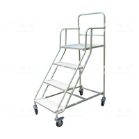 臻远 ZY-T153 登高车仓库超市库房登高梯 4步梯