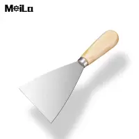 木质柄油灰刀 腻子刀双夹木柄铲刀