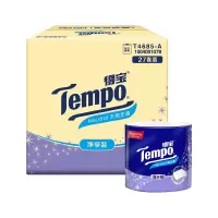 Tempo得宝天然无香经典有芯卷纸145g4层27卷卫生纸 四层加厚厕纸卫生纸家用实惠纸(整箱销售)(新旧包装交替发货)