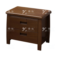 臻远 ZY4012010 胡桃木 实木床头柜