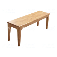 臻远ZY3121622 全实木长条凳餐桌凳换鞋凳床尾凳原木色1.8米