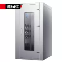 德玛仕(DEMASHI)不锈钢风淋室双人单吹风淋通道食品厂工厂用风淋房风淋房红外感应DMS-FLS-D1400A2