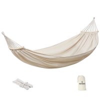 何大屋 户外露营吊床 加厚加宽帆布 棉悠然休闲双人吊床 HDW1514