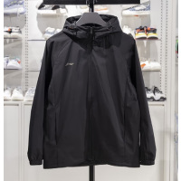 李宁LI-NING AFDV957 运动风衣男子2025新款 防泼水开衫连帽外套 三色