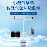 竞道光电 小型气象站QC6 农业校园监测站 温湿度雨量气候观测仪 QC6六要素监测站