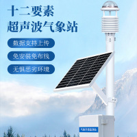 竞道光电 小型超声波气象站CQX12 自动微型气象仪 一体式无线监测站十二要素