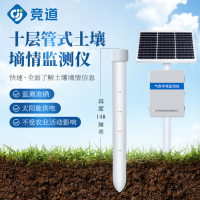 竞道光电 管式土壤墒情监测站GTS010 温湿度ph检测 酸碱氮磷钾水分电导率 十层土壤温湿度