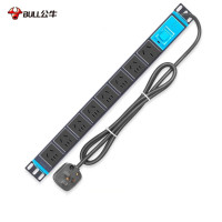 公牛(BULL)16A大功率PDU桌面机柜插座 8位总控 全长1.8米 GNE-108D(单位:个)