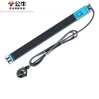 公牛(BULL)PDU桌面电竞机柜插座接线板 10位总控 全长1.8米 GNE-10A0(单位:个)