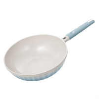 德铂炒锅埃菲尔含钛0涂层陶瓷不沾锅不挑灶具炒锅DEP-DS417