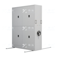 臻远ZY-MJJA-09电动密集架移动档案柜钢制轨道密集柜 通双节 一列二组