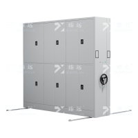 臻远ZY-MJJA-10电动密集架移动档案柜钢制轨道密集柜 通双节 一列三组