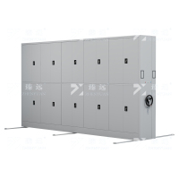 臻远ZY-MJJA-12电动密集架移动档案柜钢制轨道密集柜 通双节 一列五组