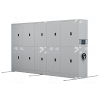 臻远ZY-MJJA-19智能密集架移动式档案柜钢制轨道智能密集柜 通双节 一列五组