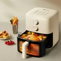 小熊(Bear)空气炸锅家用可定时 无油烟薯条电炸锅 大容量气炸锅蒸汽炸锅薯条机蒸汽电炸锅 QZG-J15Q5 5L