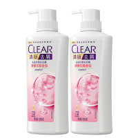 清扬 洗发水 去屑洗发露樱花沁爽 500g*2瓶装 樱花露香水润型