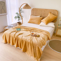 红豆貂狐绒毯-素雅HD-T230504 150*200cm