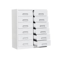 钱柜十二斗钢制文件柜矮柜储物柜多抽屉铁皮柜办公柜资料柜档案柜