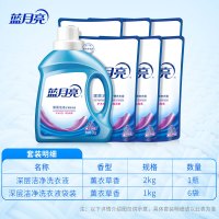 蓝月亮(洁净洗衣组合:薰洁2kg+薰洁袋1kg×6)×1-电商装