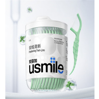 usmile双线清新牙线棒(净漾薄荷)50支*3盒 US-YXB50