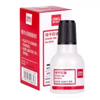 得力(deli) 财务印章快干印油 40ml黑色 9874