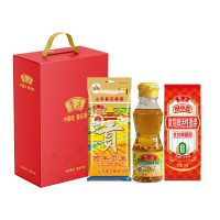 鲁花 吉祥三宝礼盒 大米食用油组合