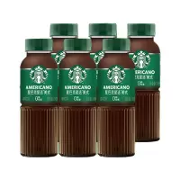 星巴克 星选美式咖啡 270ml*6瓶 即饮咖啡饮料 新老包装