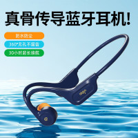 爱国者(aigo)骨传导耳机蓝牙无线耳机耳麦耳夹 不入耳开放式 运动跑步长续航 G05藏空蓝