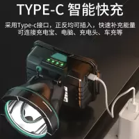 天火头灯强光超长续航锂电池超亮头戴式军防水矿灯钓鱼手电筒专用充电