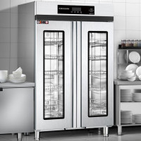 喜莱盛 高温消毒柜620L双门玻璃视窗10层层架 RTP910C