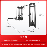 盛桐威综合训练器商用健身房专用插片器材 五人站综合训练器