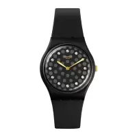 斯沃琪(Swatch)瑞士手表 GENT系列波点 环保材质 男女时尚石英表SO31W109