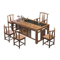 晋舰 茶台茶具套装一体禅意茶几茶桌椅组合泡茶台1.6明月桌+梳椅+4月牙