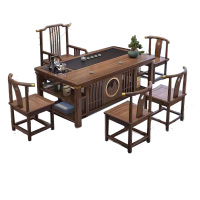 晋舰 茶台茶具套装一体禅意茶几茶桌椅组合泡茶台1.6祥和桌+梳椅+4月牙