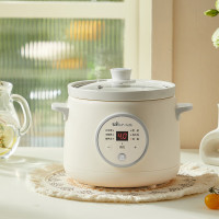 小熊(Bear)电炖锅智能电炖盅多功能煮粥燕窝紫砂锅 [米白色]DDG-E15K2