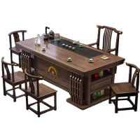 锦北 茶桌椅组合办公室功夫茶几泡茶台套装一体家用小户型喝茶桌 1.8米