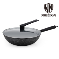 诺顿NORTON 聚味麦饭石煎炒锅32CM 1JJW032