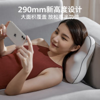 飞利浦(PHILIPS)腰部按摩器PPM3101B灰白色 兔子按摩抱枕肩颈腰背按摩器热敷靠背腿部按摩仪