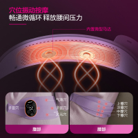 飞利浦(PHILIPS)腰部按摩仪PPM3202B紫色 大姨妈神器热敷腹部按摩器生理期痛经暖腹仪隐形暖宫腰带送女友礼物