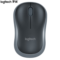 罗技(Logitech)M220 鼠标 无线鼠标 办公鼠标 对称鼠标带无线微型接收器 灰黑色